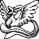 Articuno Pixel Art gen1_red-blue - Pokemon Gallery