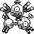 Magneton Pixel Art gen1_red-blue - Pokemon Gallery