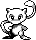 Mew Pixel Art gen1_red-blue - Pokemon Gallery