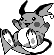 Raichu Pixel Art gen1_yellow - Pokemon Gallery