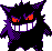 Gengar Pixel Art gen2_crystal - Pokemon Gallery