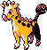 Girafarig Pixel Art gen2_crystal - Pokemon Gallery