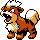 Growlithe Pixel Art gen2_crystal - Pokemon Gallery