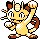 Meowth Pixel Art gen2_crystal - Pokemon Gallery