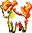 Ponyta Pixel Art gen2_crystal - Pokemon Gallery