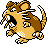 Raticate Pixel Art gen2_crystal - Pokemon Gallery