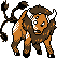 Tauros Pixel Art gen2_crystal - Pokemon Gallery