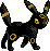 Umbreon Pixel Art gen2_crystal - Pokemon Gallery