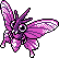 Venomoth Pixel Art gen2_crystal - Pokemon Gallery