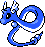 Dragonair Pixel Art gen2_gold - Pokemon Gallery