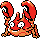 Krabby Pixel Art gen2_gold - Pokemon Gallery