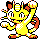 Meowth Pixel Art gen2_gold - Pokemon Gallery