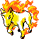 Rapidash Pixel Art gen2_gold - Pokemon Gallery