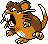 Raticate Pixel Art gen2_gold - Pokemon Gallery