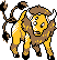 Tauros Pixel Art gen2_gold - Pokemon Gallery