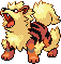 Arcanine Pixel Art gen3_firered-leafgreen - Pokemon Gallery