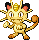 Meowth Pixel Art gen3_firered-leafgreen - Pokemon Gallery