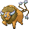 Tauros Pixel Art gen3_firered-leafgreen - Pokemon Gallery