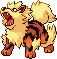 Arcanine Pixel Art gen3_ruby-sapphire - Pokemon Gallery