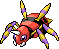 Ariados Pixel Art gen4_heartgold-soulsilver - Pokemon Gallery