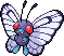 Butterfree Pixel Art gen4_heartgold-soulsilver - Pokemon Gallery