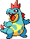 Croconaw Pixel Art gen4_heartgold-soulsilver - Pokemon Gallery