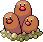 Dugtrio Pixel Art gen4_heartgold-soulsilver - Pokemon Gallery