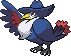 Honchkrow Pixel Art gen4_heartgold-soulsilver - Pokemon Gallery