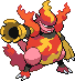 Magmortar Pixel Art gen4_heartgold-soulsilver - Pokemon Gallery