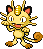 Meowth Pixel Art gen4_heartgold-soulsilver - Pokemon Gallery