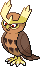 Noctowl Pixel Art gen4_heartgold-soulsilver - Pokemon Gallery