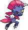 Weavile Pixel Art gen4_heartgold-soulsilver - Pokemon Gallery