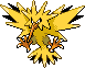 Zapdos Pixel Art gen4_heartgold-soulsilver - Pokemon Gallery