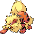 Arcanine Pixel Art gen4_platinum - Pokemon Gallery