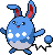 Azumarill Pixel Art gen4_platinum - Pokemon Gallery