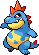 Croconaw Pixel Art gen4_platinum - Pokemon Gallery