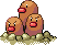 Dugtrio Pixel Art gen4_platinum - Pokemon Gallery