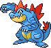 Feraligatr Pixel Art gen4_platinum - Pokemon Gallery