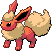 Flareon Pixel Art gen4_platinum - Pokemon Gallery