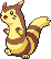 Furret Pixel Art gen4_platinum - Pokemon Gallery