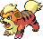 Growlithe Pixel Art gen4_platinum - Pokemon Gallery