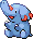 Phanpy Pixel Art gen4_platinum - Pokemon Gallery