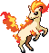 Ponyta Pixel Art gen4_platinum - Pokemon Gallery