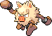 Primeape Pixel Art gen4_platinum - Pokemon Gallery