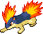 Quilava Pixel Art gen4_platinum - Pokemon Gallery