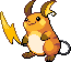 Raichu Pixel Art gen4_platinum - Pokemon Gallery