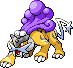 Raikou Pixel Art gen4_platinum - Pokemon Gallery