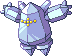 Regice Pixel Art gen4_platinum - Pokemon Gallery