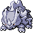 Rhyhorn Pixel Art gen4_platinum - Pokemon Gallery