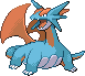 Salamence Pixel Art gen4_platinum - Pokemon Gallery